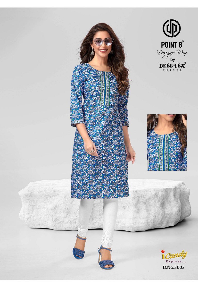 Deeptex I Candy Express 3 Wholesale Cotton Printed Kurtis
